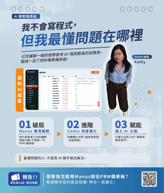Kathy 的 AI 專案儀表板桌曆頁
